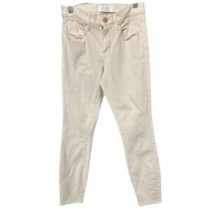 AYR Skinny Stretch Jeans Womens 25 x 28 Beige Mid-Rise Denim W114-B01